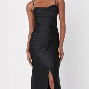 Lulu's Black Maxi Skirt